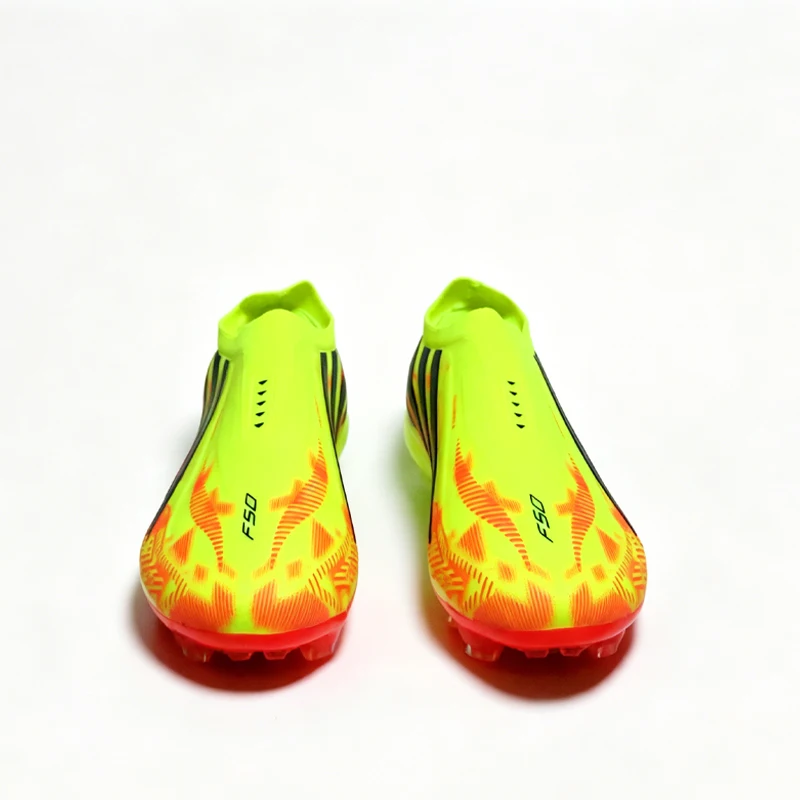 T477 Without-lace Premium Quality Mens Soccer Shoes TF/FG Training Football Sneakers Turf Soccer Cleats Chuteira Campo 35-45