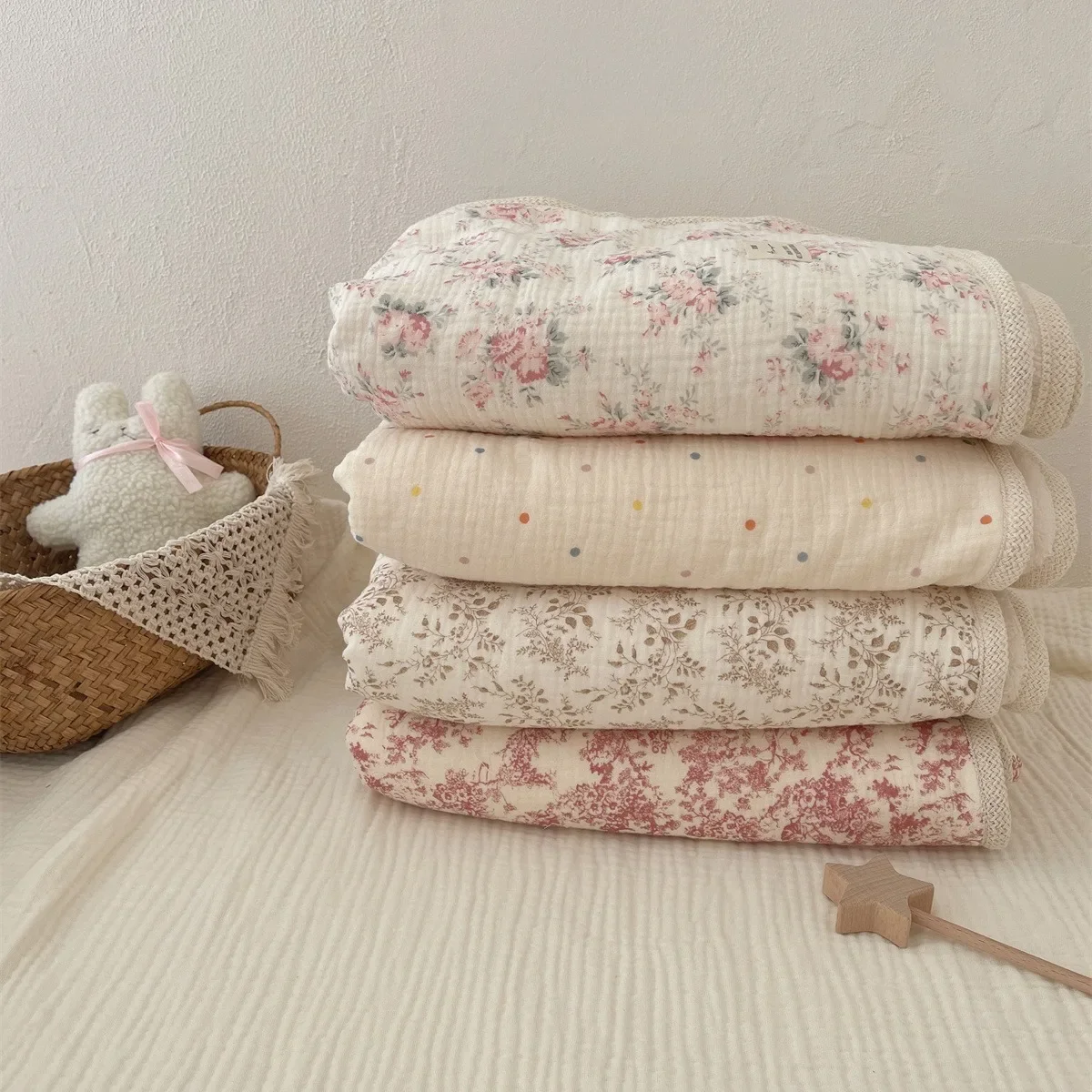 Winter Baby Blanket for Newborn Fleece Cotton Muslin Swaddle Bedding Velvet Stroller Cover New Born Kids Blanket Mother Kids