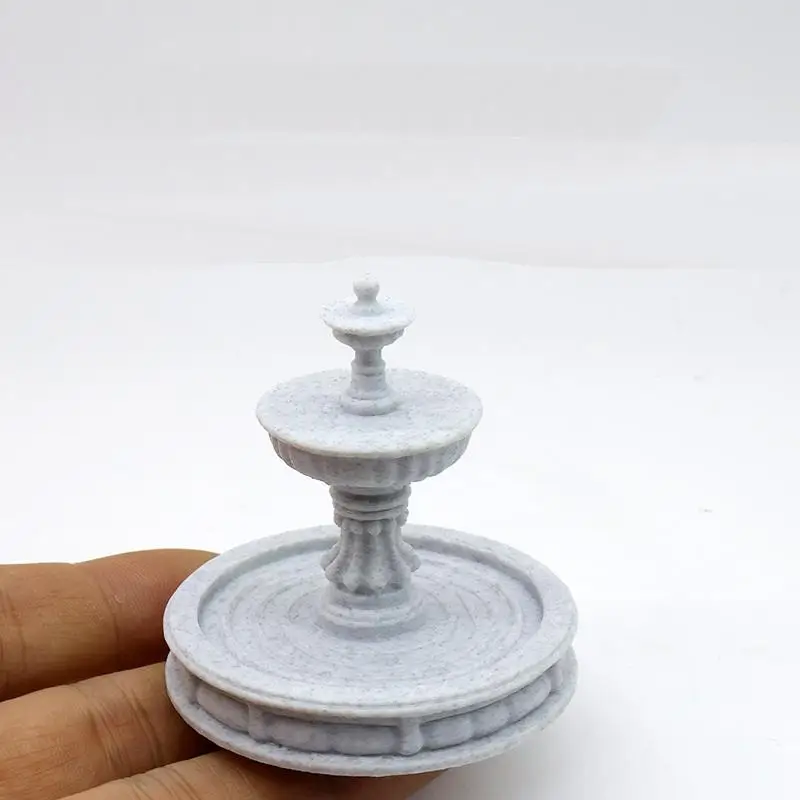 1 Piece European Outdoor Dollhouse Fountain Decor Circulating Water Villa Garden Courtyard Landscaping Flowing Water Ornament