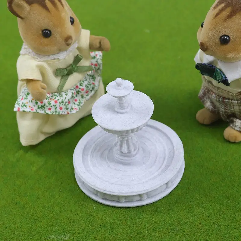 1 Piece European Outdoor Dollhouse Fountain Decor Circulating Water Villa Garden Courtyard Landscaping Flowing Water Ornament