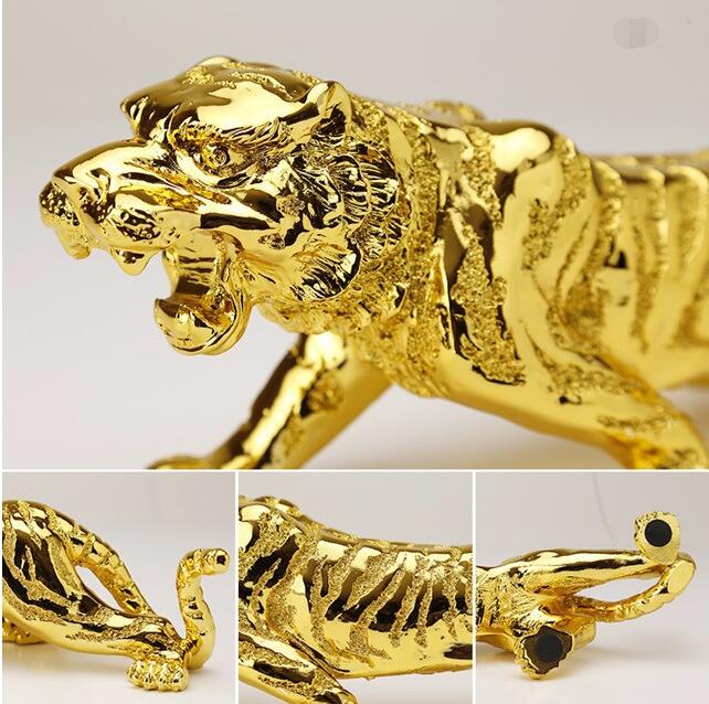 Resin Tiger Chinese Zodiac Tiger Home Decorations Natural Resin Making Birthday Gifts and Christmas Gifts Wedding decoration