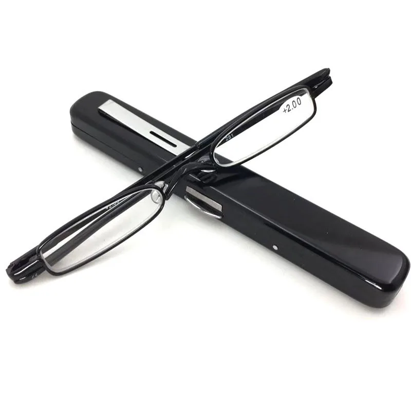 Portable Pen Holder Style Reading Glasses, Ultra-Light Metal, Anti-Blue Light, High-End Glasses for the Elderly.