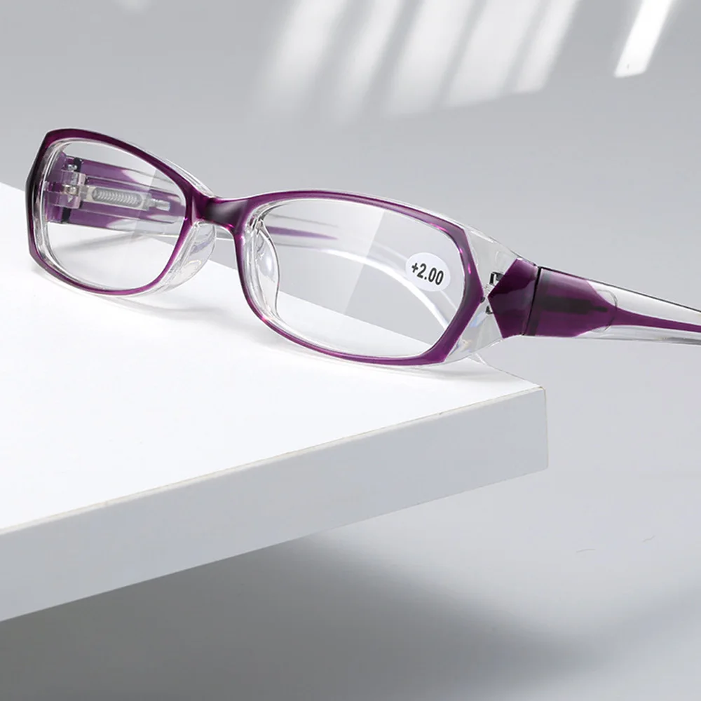 Retro Anti Blue Ray Reading Glasses Ladies Fashion Presbyopia Eyeglasses Women Computer Prescription Eyewear with +1.5 +2