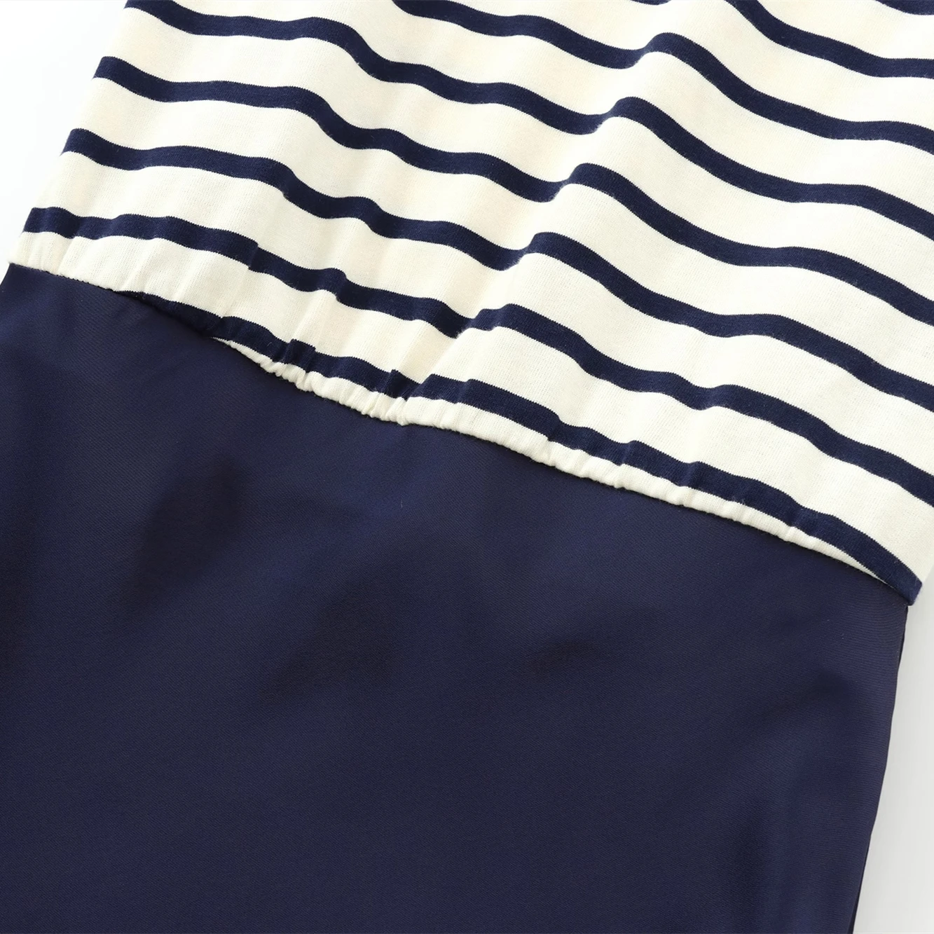BSAY Women Fashion Summer New Splice Stripes Round Neck Pullover Sleeveless Long Dress French Chic Female Evening Clothing