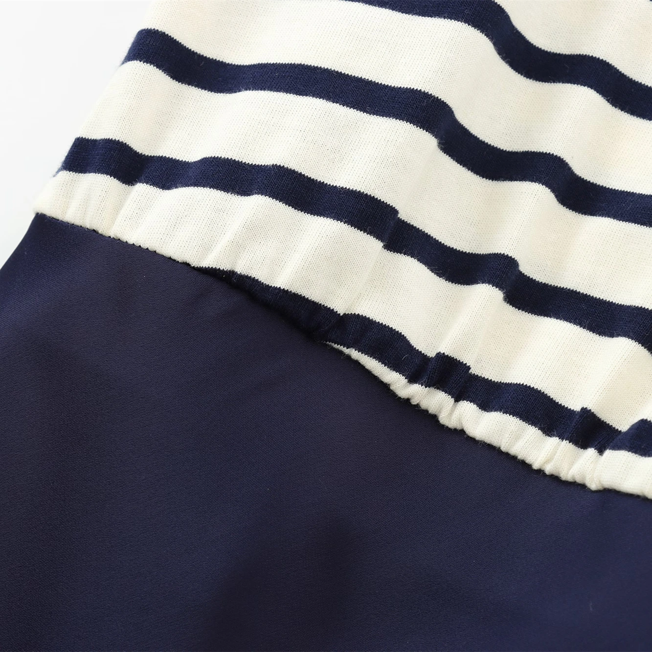 BSAY Women Fashion Summer New Splice Stripes Round Neck Pullover Sleeveless Long Dress French Chic Female Evening Clothing