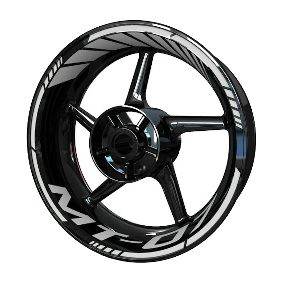 Vinyl Motorcycle Wheel Sticker Logo Rim Waterproof Decal Set For MT07