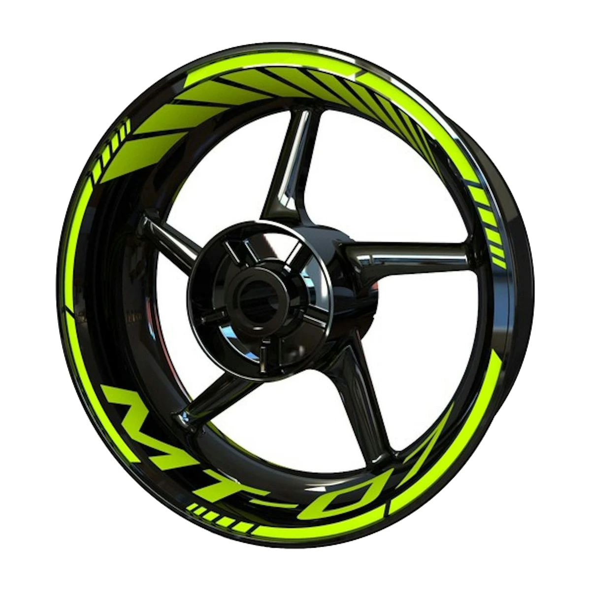 Vinyl Motorcycle Wheel Sticker Logo Rim Waterproof Decal Set For MT07