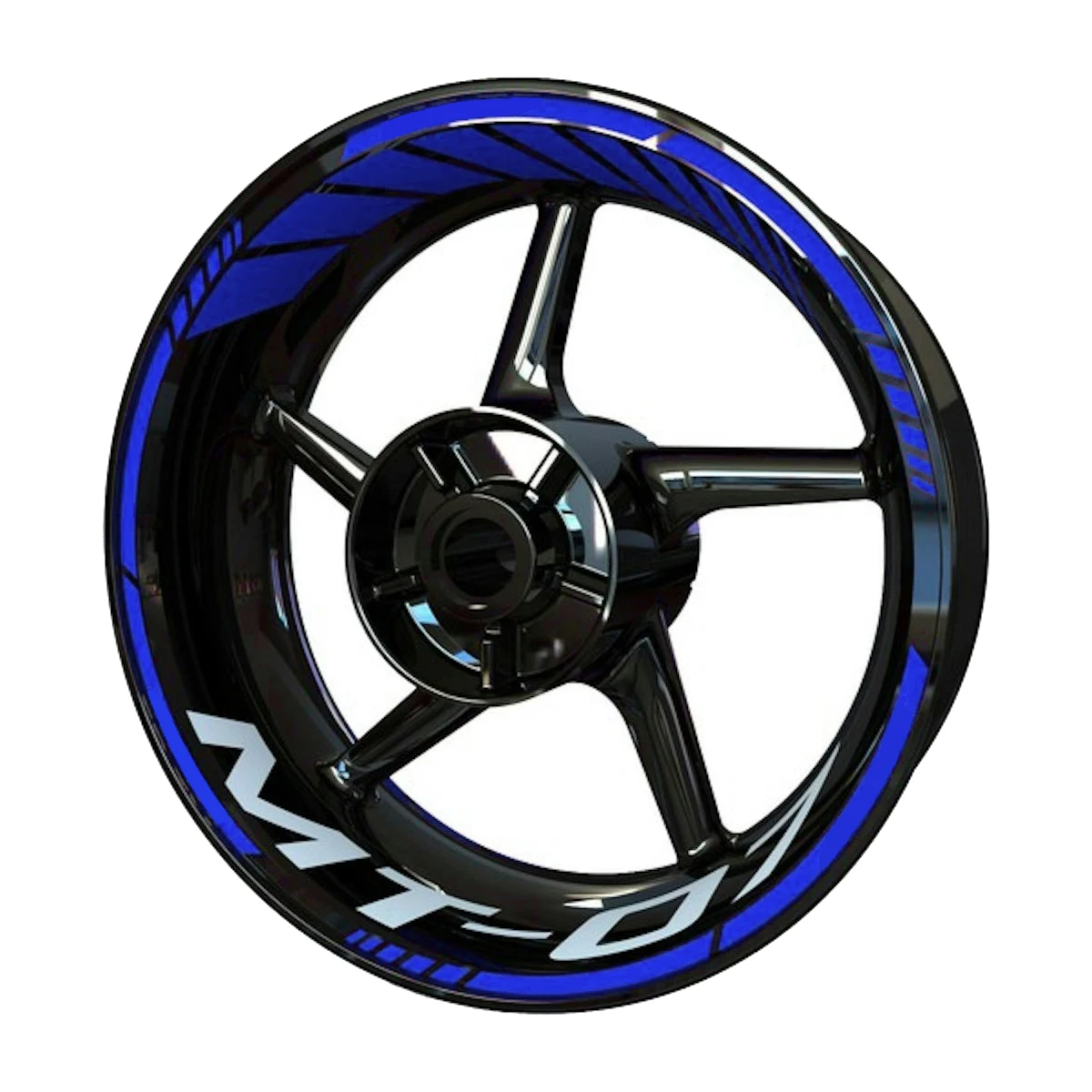 Vinyl Motorcycle Wheel Sticker Logo Rim Waterproof Decal Set For MT07