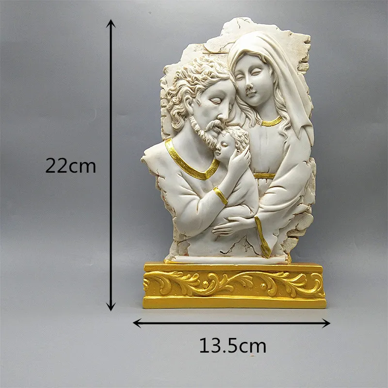 Fan Yong Four Catholic Holy Family Three Silicone Mold DIY Can Make Resin Concrete Plaster Decorations for Home Furnishings