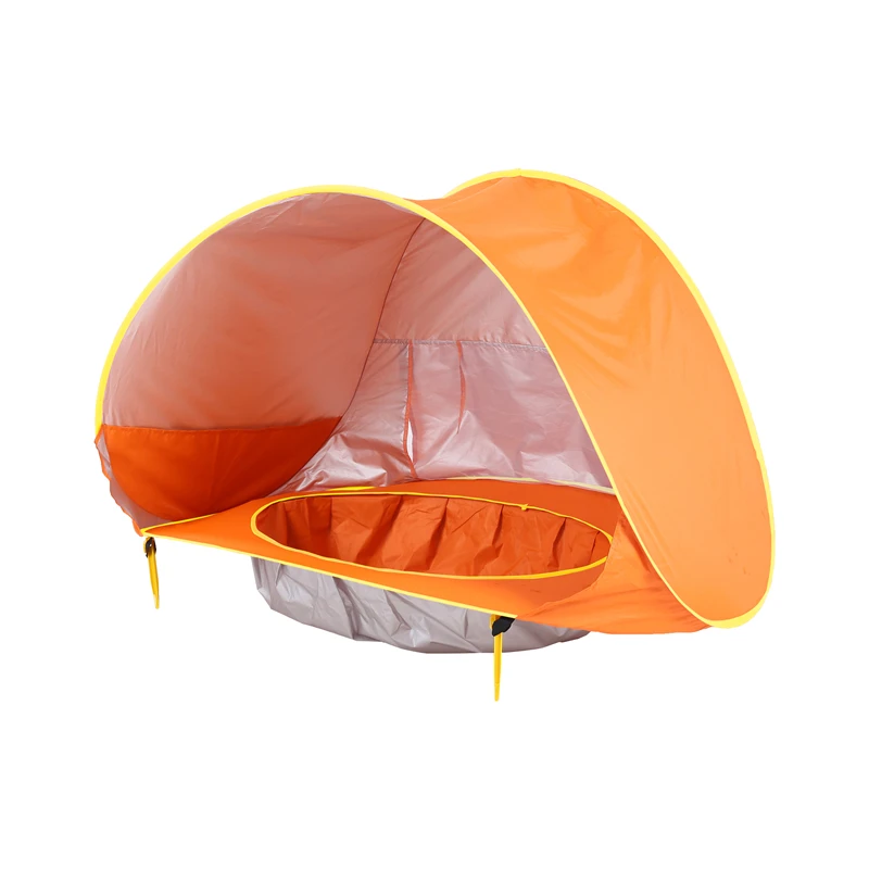 Baby Beach Tent with Pool UV Protection Sunshelter Pop Up Portable Shade Pool Child Kid Outdoor Fun-Play Instant Camping Tent