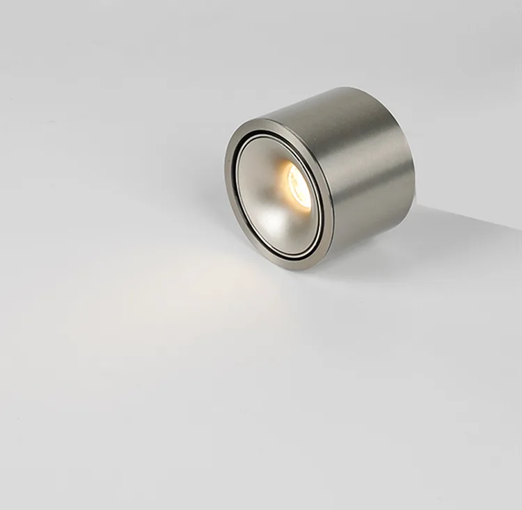 Bauhaus Ultra-Thin Surface-Mounted Downlight. Modern Minimalist Anti-Glare Ceiling Lamp / 30° Adjustable. Indoor Lighting 7W 10W