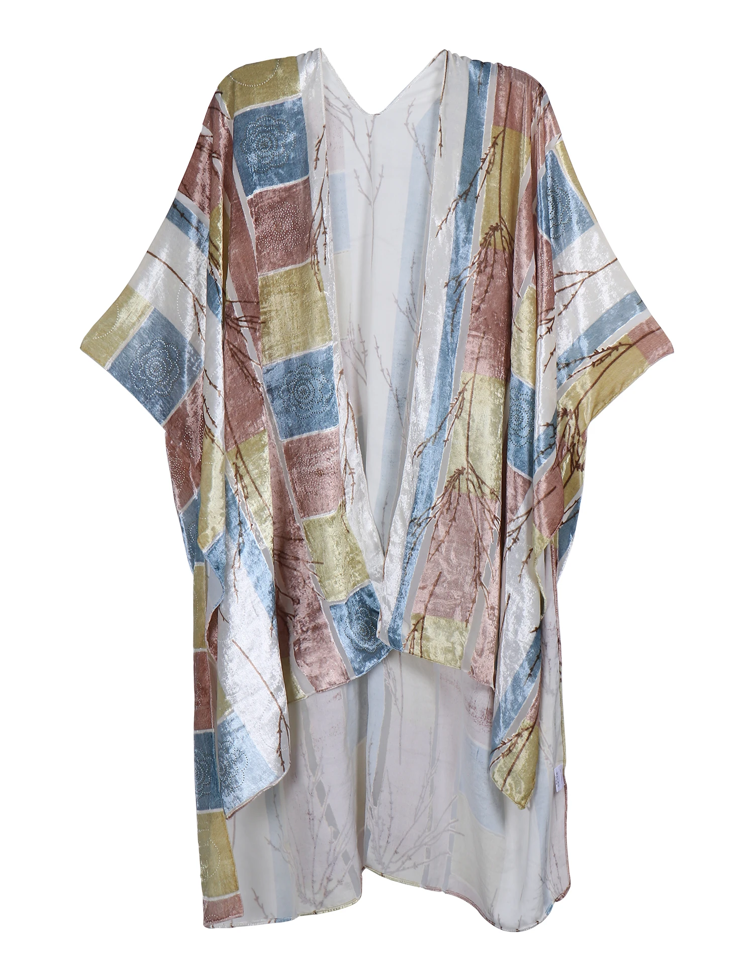 MJSERECA Bohemian Fashion women burnt plush kimono long cardigan with tassel beach cover-up luxury Holiday Casual Cardigan Shawl