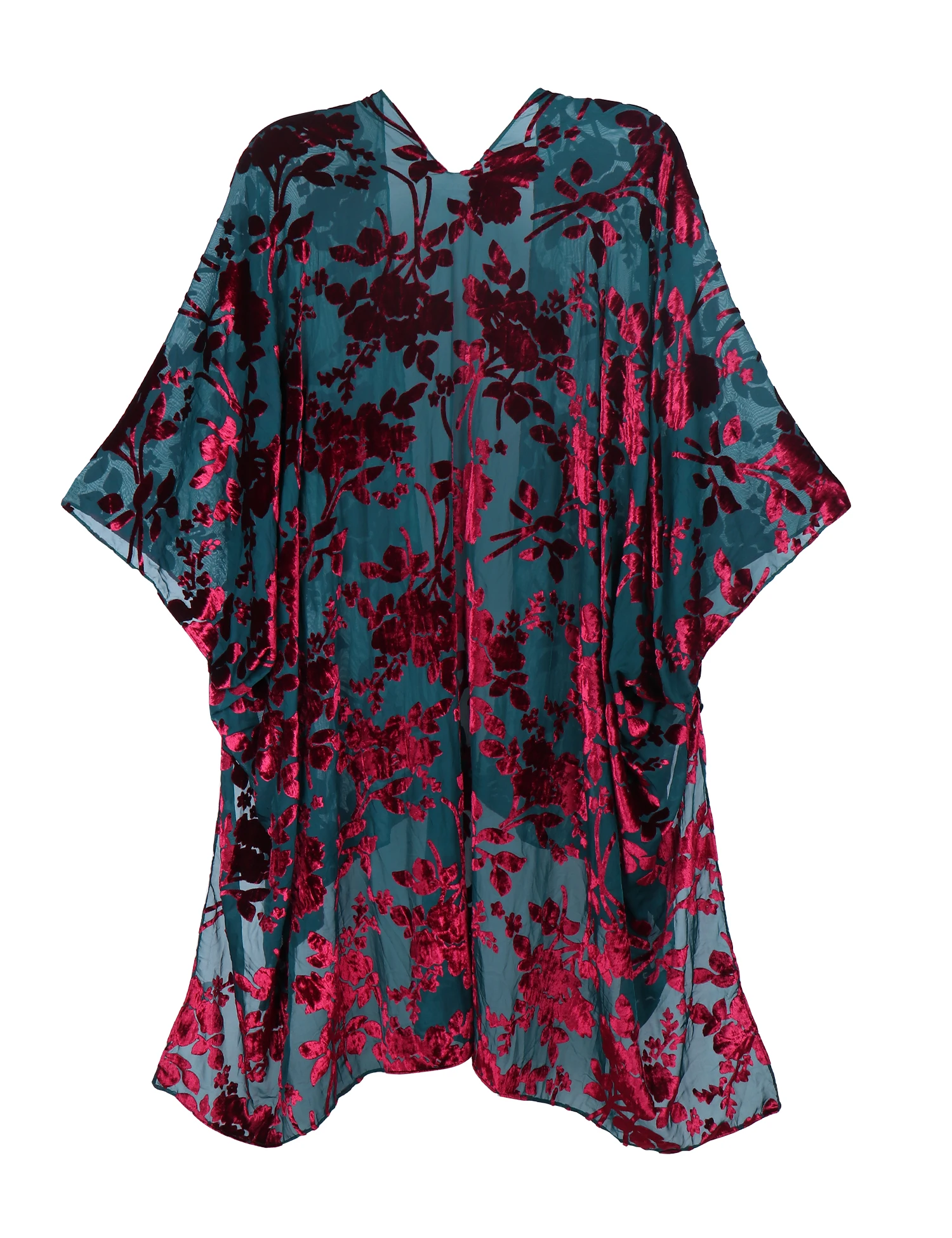 MJSERECA Bohemian Fashion women burnt plush kimono long cardigan with tassel beach cover-up luxury Holiday Casual Cardigan Shawl