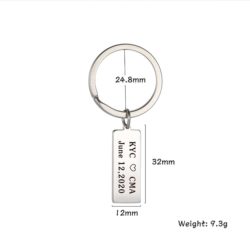 Family Personalized Keychain Name Custom House First Home Key Chain Gift For Man Women Couple Mother Stainless Steel Jewelry