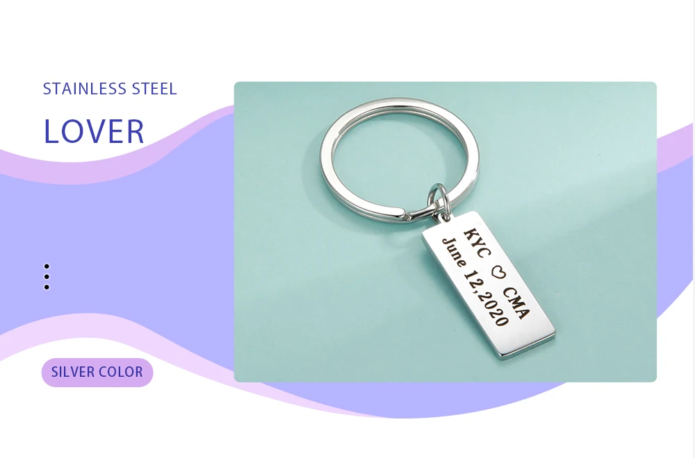 Family Personalized Keychain Name Custom House First Home Key Chain Gift For Man Women Couple Mother Stainless Steel Jewelry