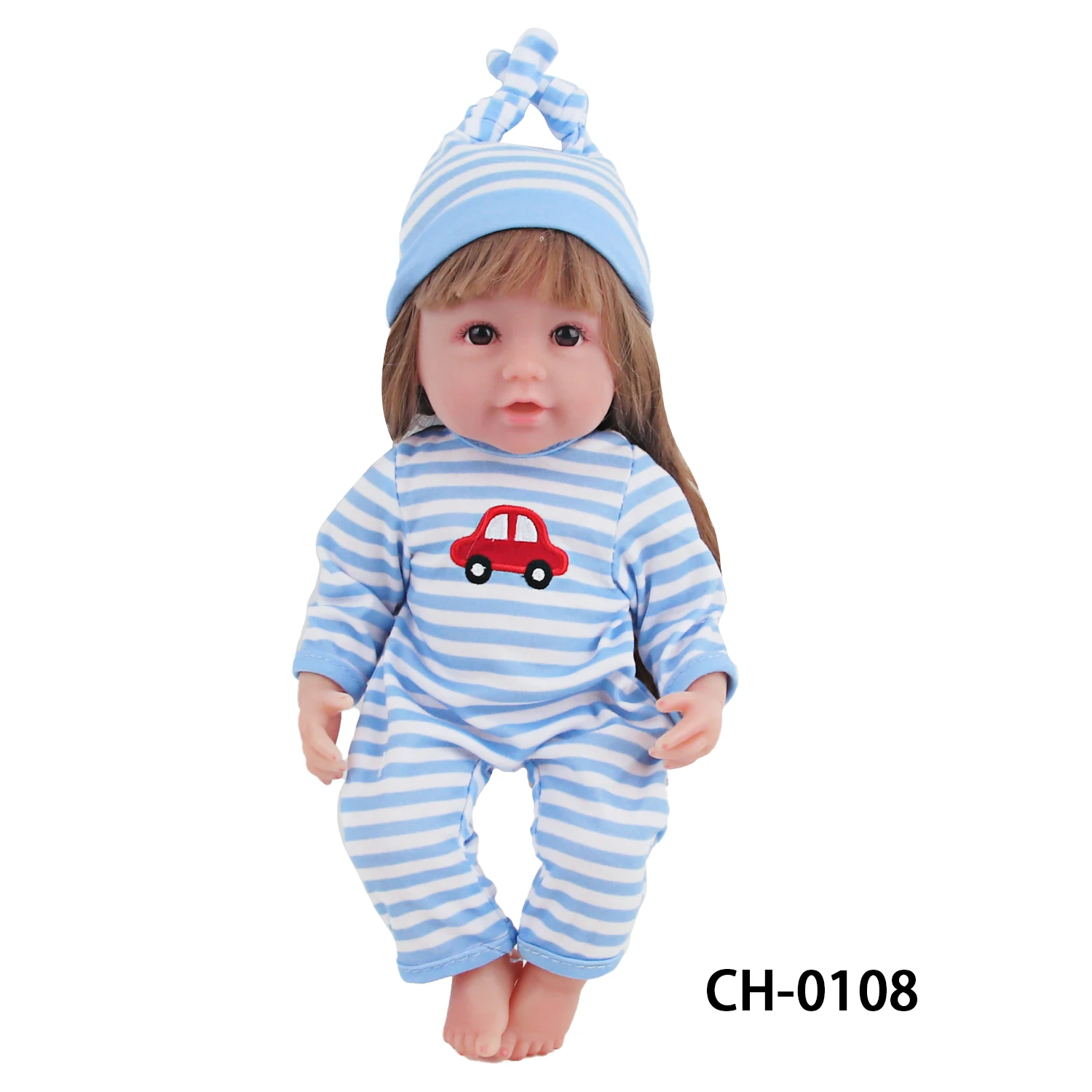 12-inch New Baby Girl Doll Clothes Cute Rabbit Car Chick Jumpsuits Pajamas For 30cm Cotton Doll Toy Accessories