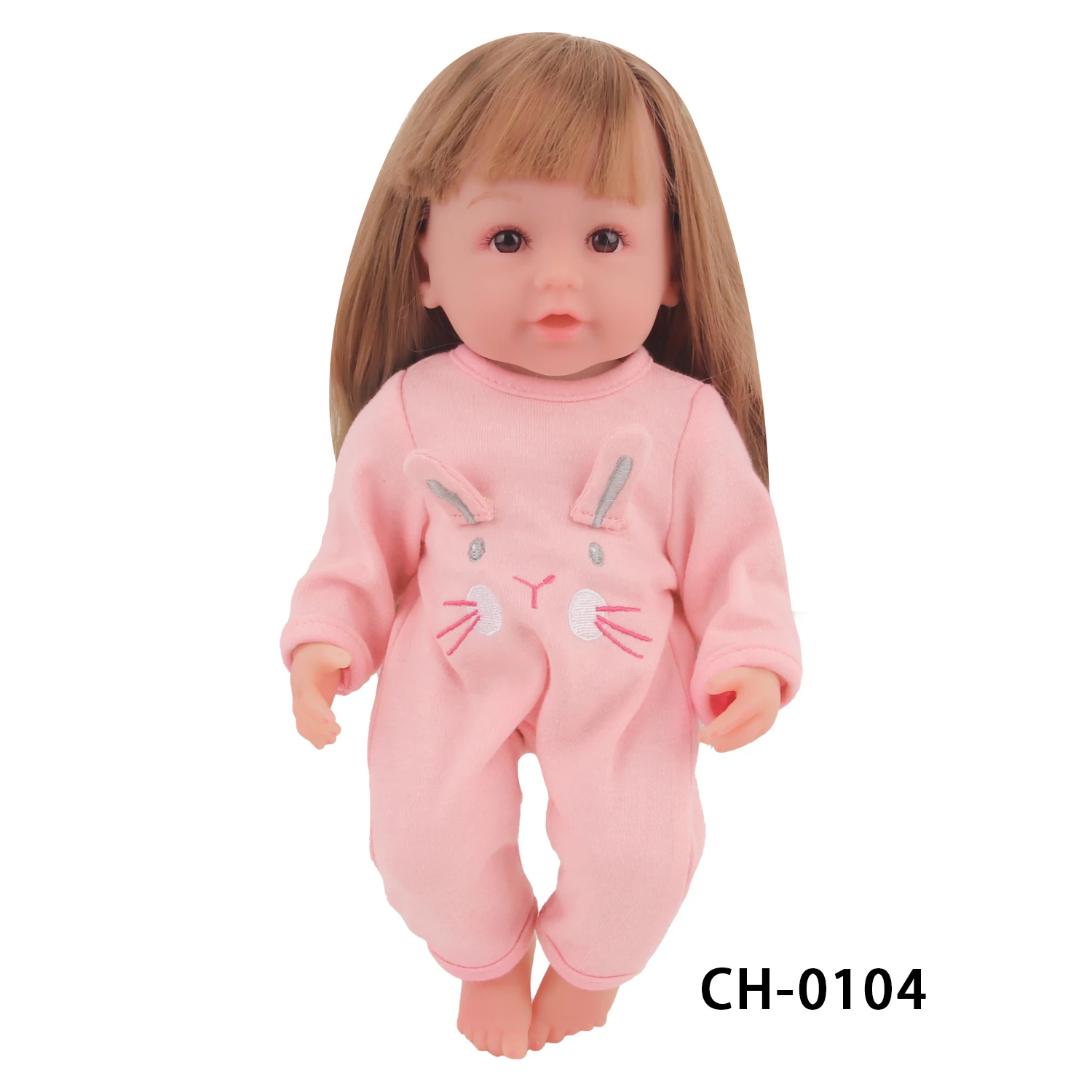12-inch New Baby Girl Doll Clothes Cute Rabbit Car Chick Jumpsuits Pajamas For 30cm Cotton Doll Toy Accessories