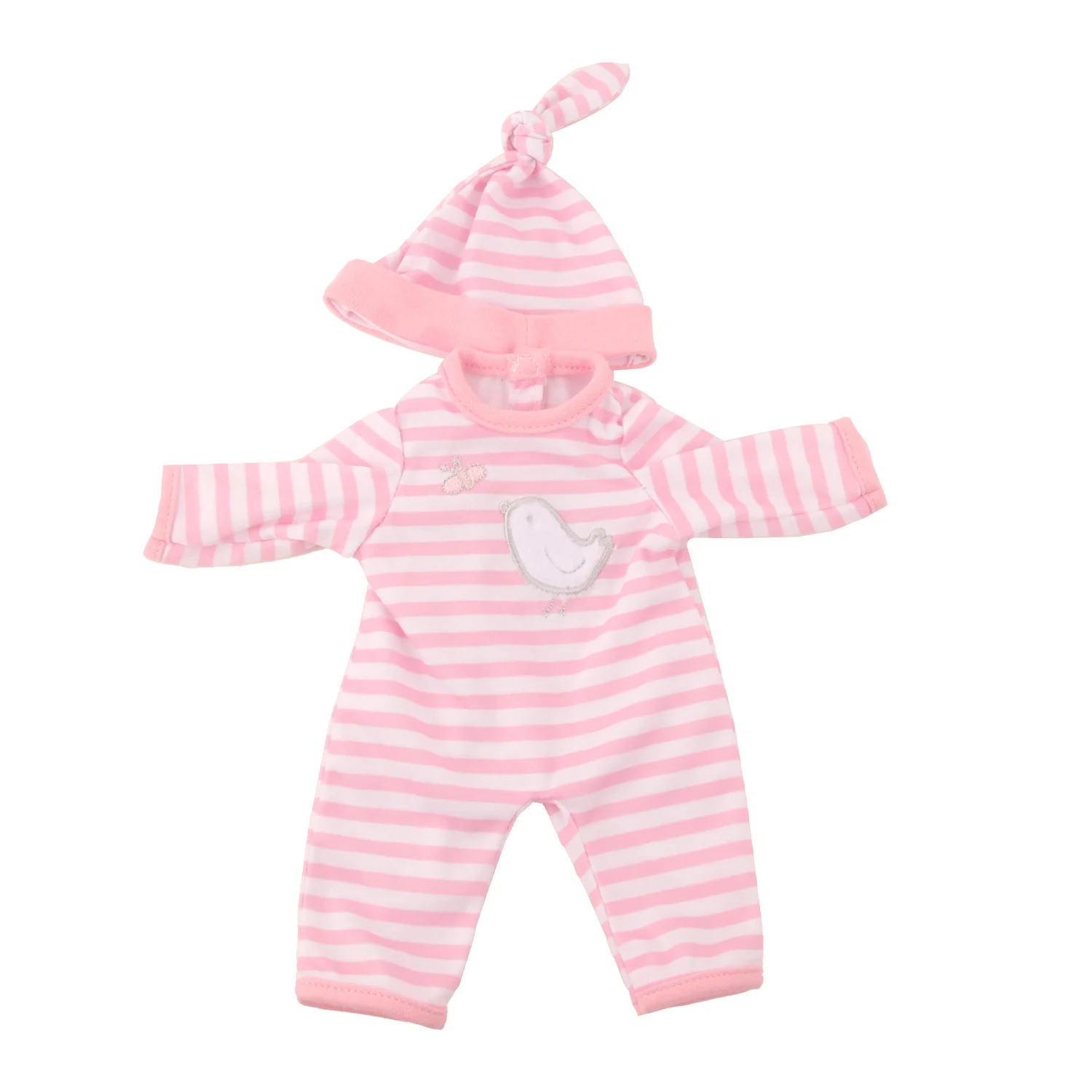 12-inch New Baby Girl Doll Clothes Cute Rabbit Car Chick Jumpsuits Pajamas For 30cm Cotton Doll Toy Accessories