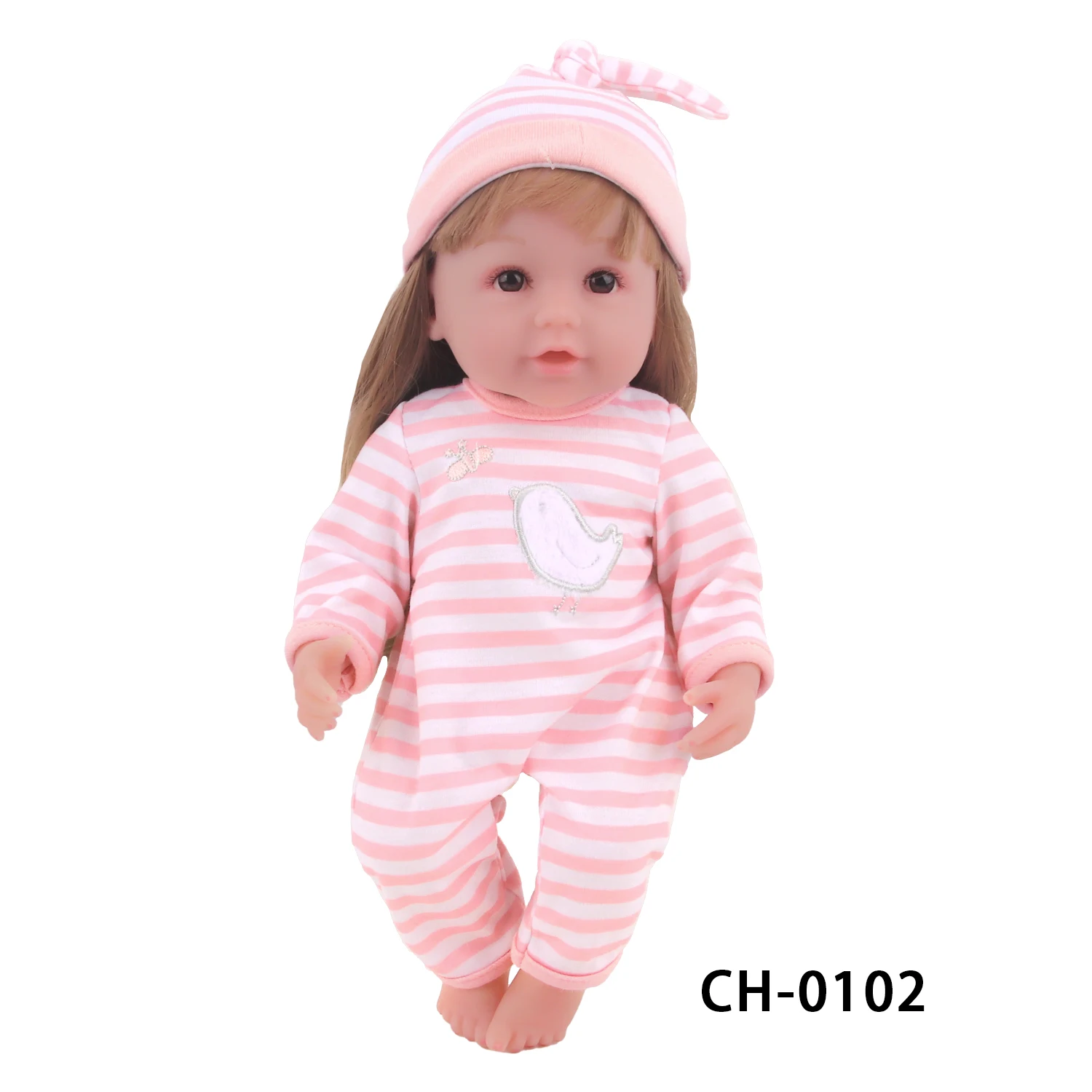 12-inch New Baby Girl Doll Clothes Cute Rabbit Car Chick Jumpsuits Pajamas For 30cm Cotton Doll Toy Accessories