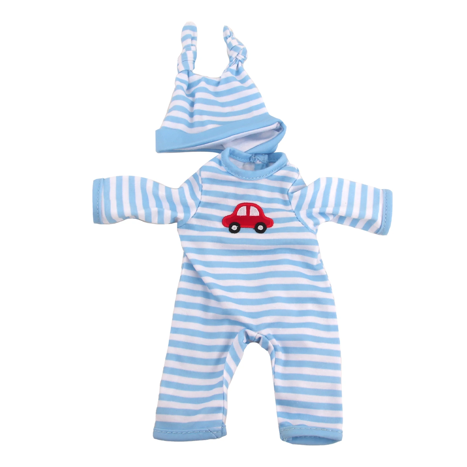 12-inch New Baby Girl Doll Clothes Cute Rabbit Car Chick Jumpsuits Pajamas For 30cm Cotton Doll Toy Accessories