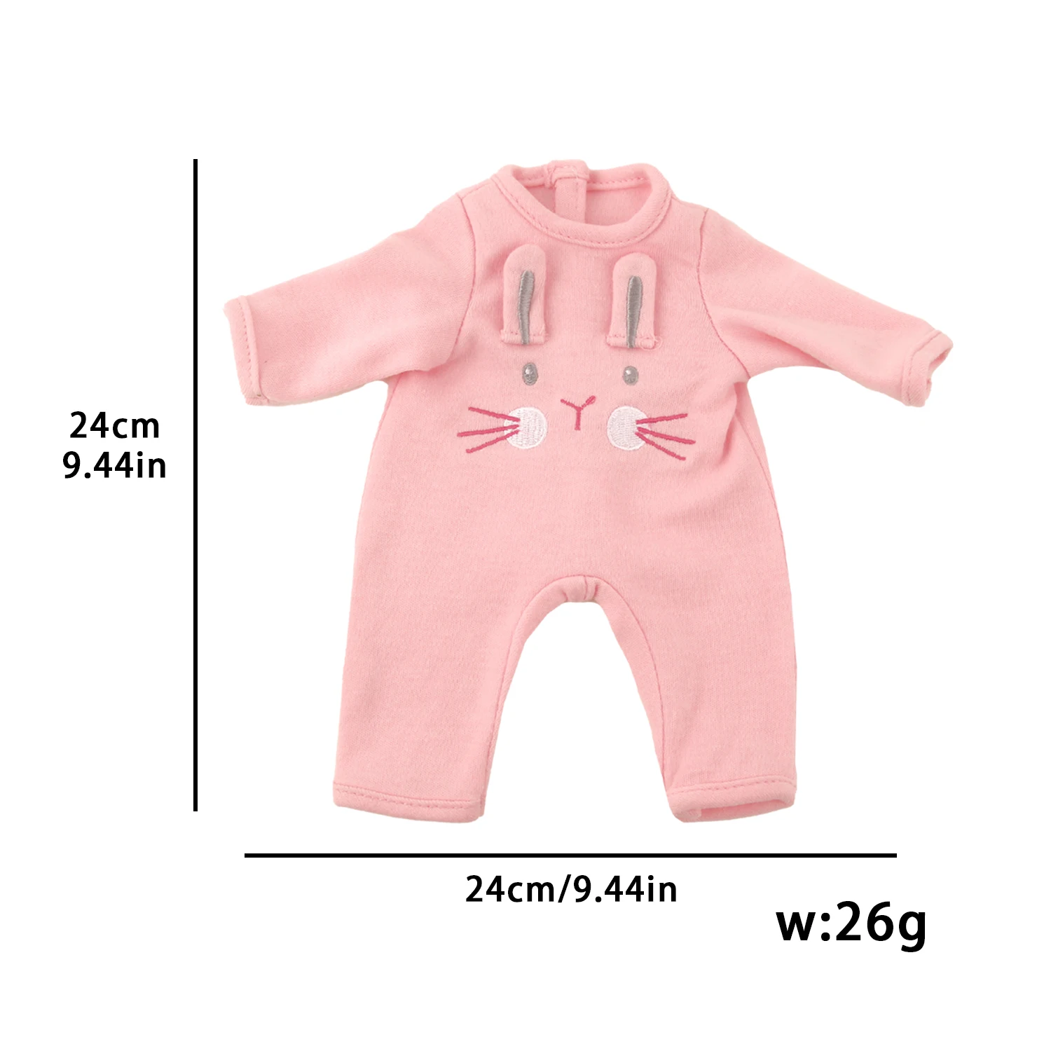 12-inch New Baby Girl Doll Clothes Cute Rabbit Car Chick Jumpsuits Pajamas For 30cm Cotton Doll Toy Accessories