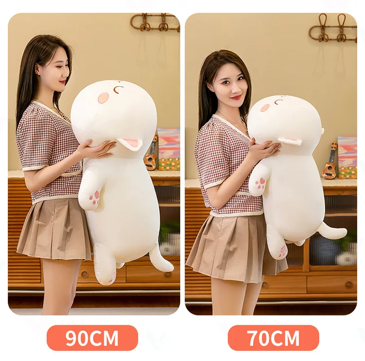 Mitao Cat Kawaii Plush Toys Cute Animal Soft Stuffed Pillow Couple Peach Cat Plushie Doll Cartoon Decorate Kids Birthday Gifts