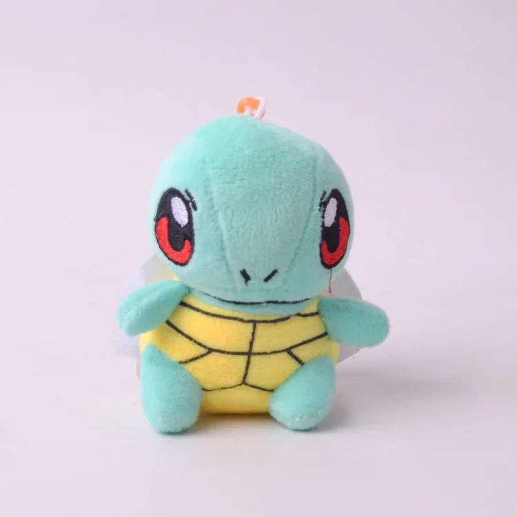 12PC/lot Bulbasaur Squirtle Charmander Plush Doll 10cm Pendant Stuffed Plush Gift Toy