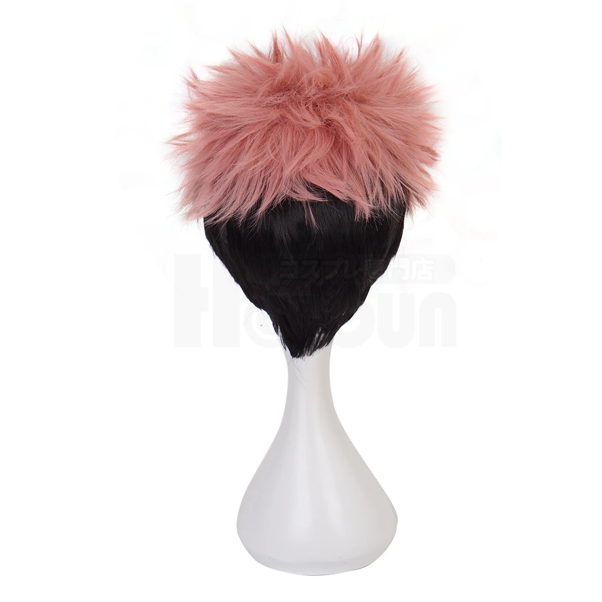 HOLOUN Jujutsu JJK Anime Itadori Yuji Cosplay Costume Wig Latest Hoodie Pants Halloween Christmas Convention Rose Net Synthetic