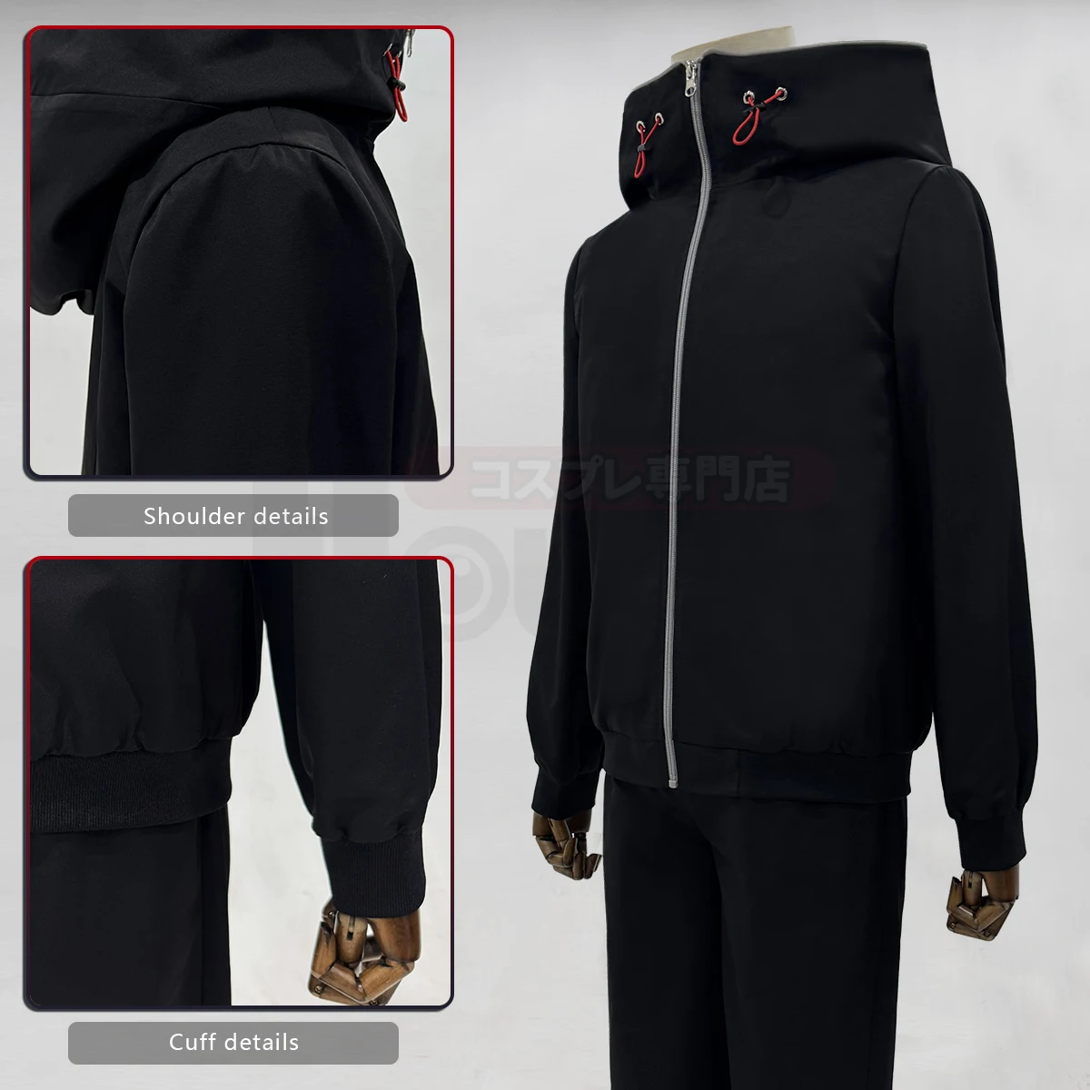 HOLOUN Jujutsu JJK Anime Itadori Yuji Cosplay Costume Wig Latest Hoodie Pants Halloween Christmas Convention Rose Net Synthetic