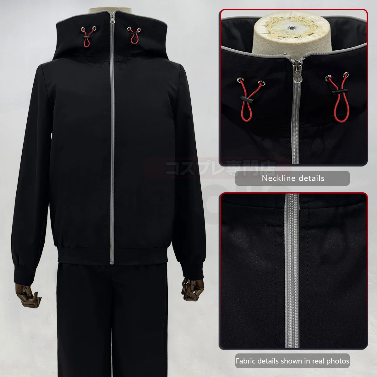 HOLOUN Jujutsu JJK Anime Itadori Yuji Cosplay Costume Wig Latest Hoodie Pants Halloween Christmas Convention Rose Net Synthetic