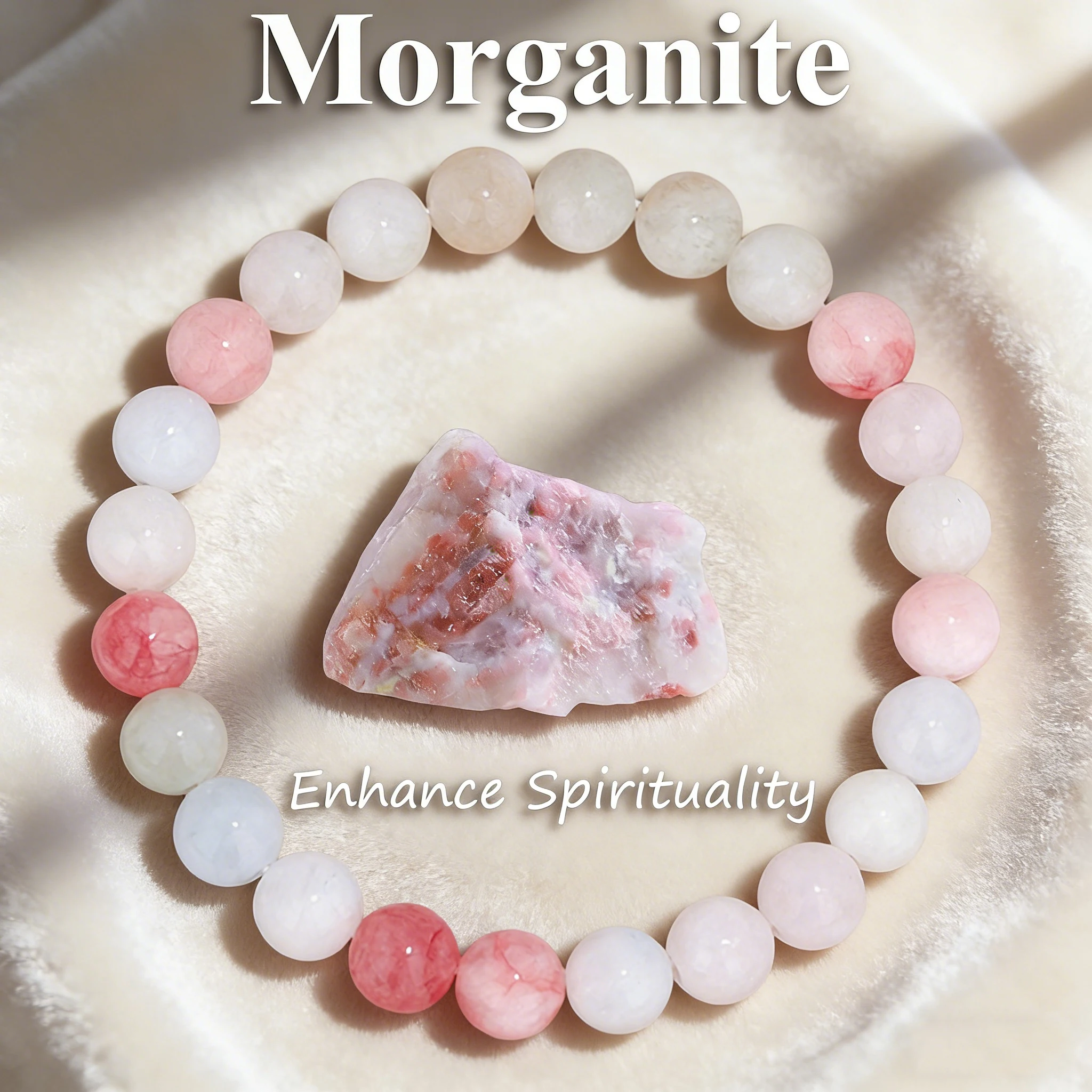 Natural Morganite Bracelet 6 8 10mm Gemstone Beaded Bracelet Healing Reiki Charm Bracelet Vitality New Jewelry Gift For Womens
