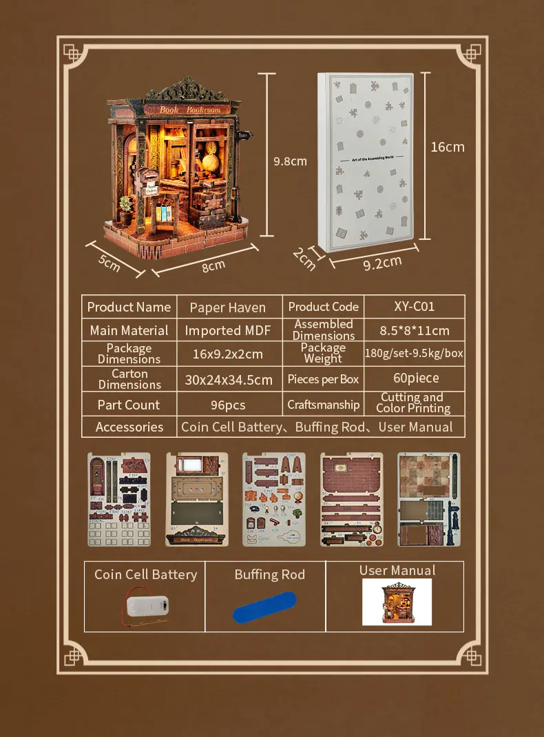 NEW DIY Wooden Japanese Mini Shop Cottage Casa Miniature Model Kits With Furniture Dollhouse for Friends Birthday Gifts