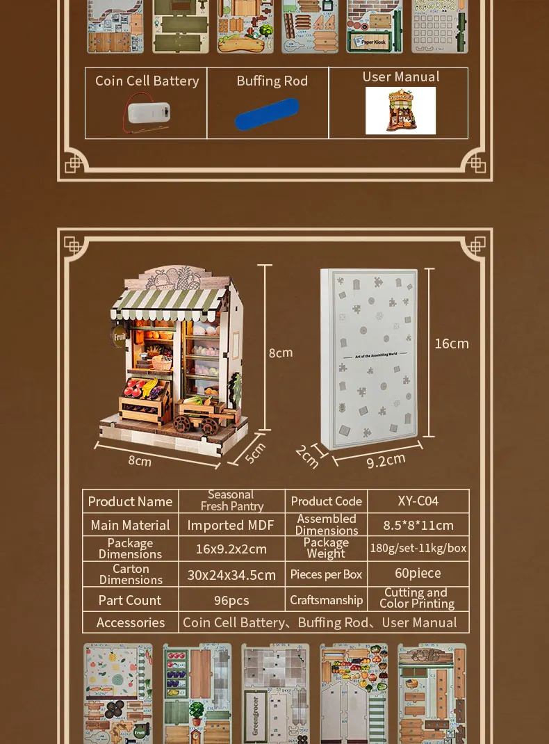 NEW DIY Wooden Japanese Mini Shop Cottage Casa Miniature Model Kits With Furniture Dollhouse for Friends Birthday Gifts