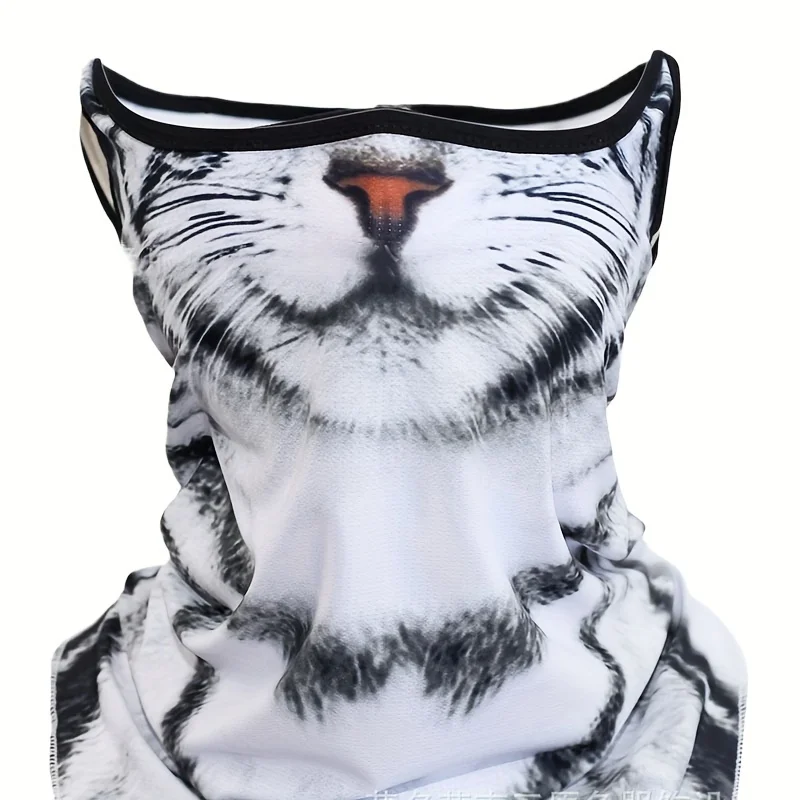 3D Cute Animal Balaclava Motorcycle Motocross Ski Snowboard Hat Helmet Liner Cat Dog Biker Neck Warmer Face Cap Cycling Headgear