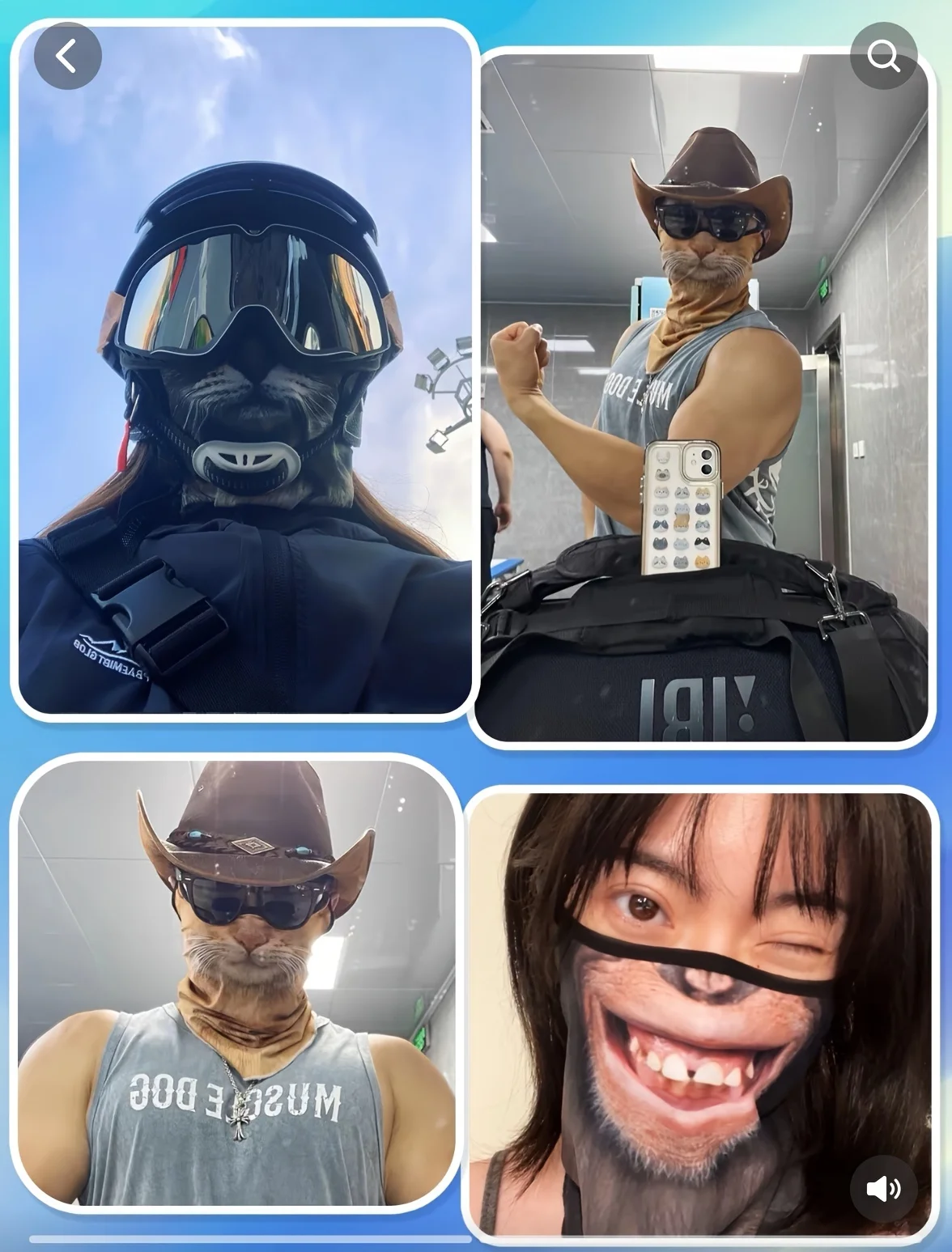 3D Cute Animal Balaclava Motorcycle Motocross Ski Snowboard Hat Helmet Liner Cat Dog Biker Neck Warmer Face Cap Cycling Headgear