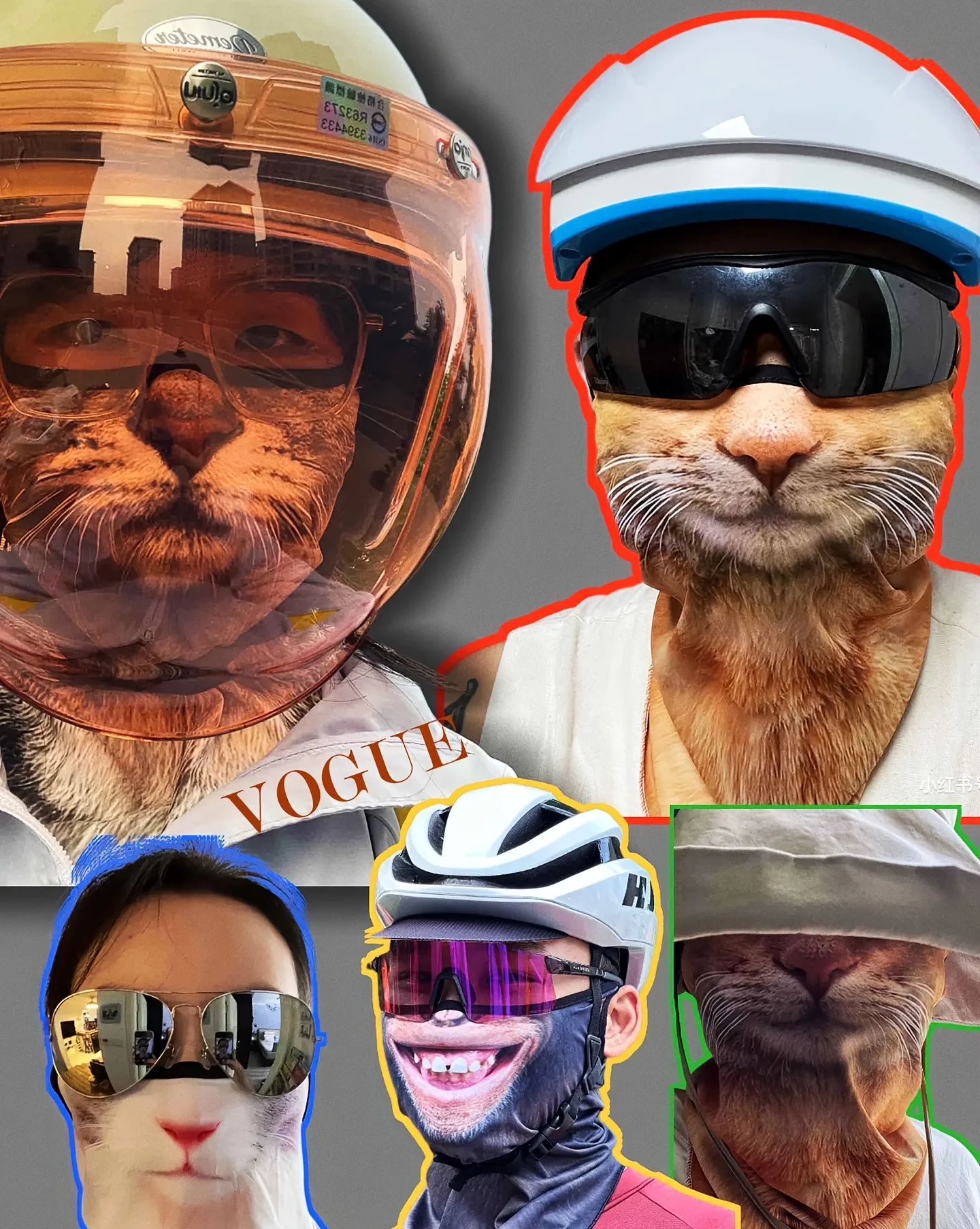 3D Cute Animal Balaclava Motorcycle Motocross Ski Snowboard Hat Helmet Liner Cat Dog Biker Neck Warmer Face Cap Cycling Headgear