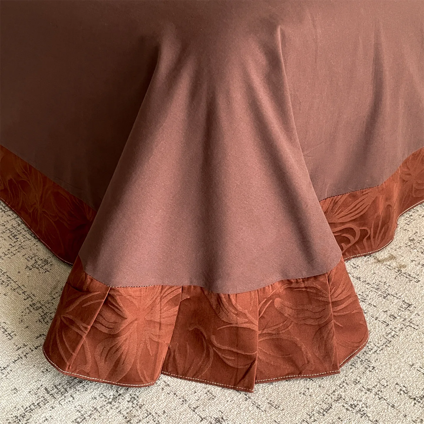 Svetanya Relief Heavy‑Weave 3D Jacquard 100% Cotton Bedding Sets 4pcs Bed Linens Duvet Cover Set Underwear