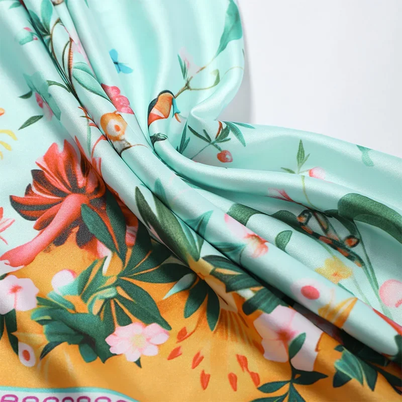 Vintage Women Scarf Printed Tassel Square All-match Female Belt Scarf Fashion Floral Lady Accessory 2026 New High Street