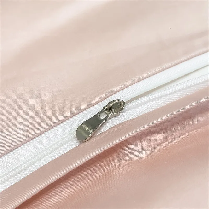 Premium Quality Duvet Cover Set 1000TC Egyptian Cotton Solid Plain Double Twin 4pcs Bedding set 1Flat/Fitted Sheet 2Pillow shams