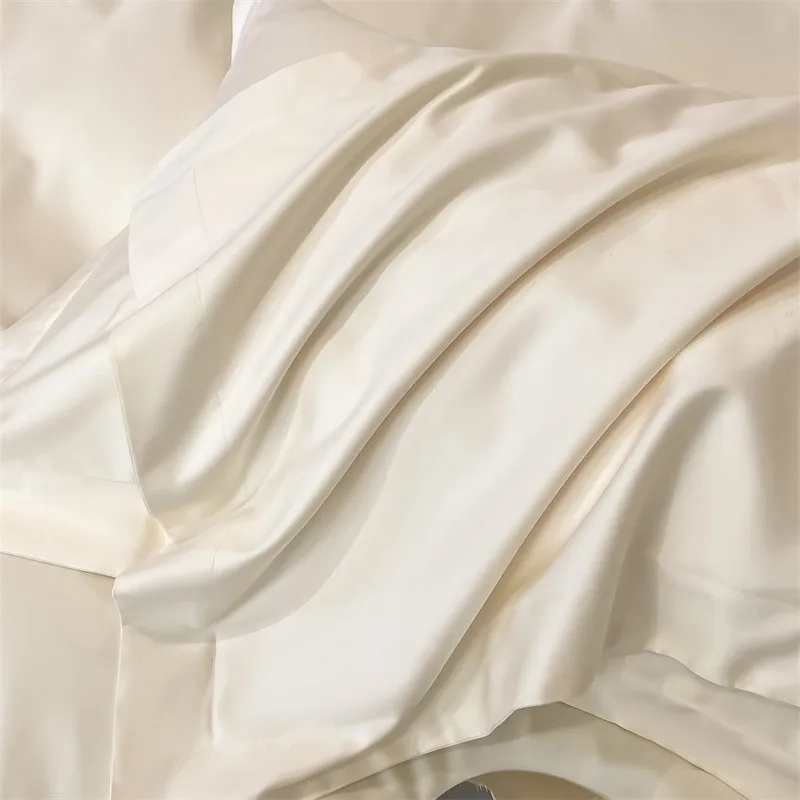 Premium Quality Duvet Cover Set 1000TC Egyptian Cotton Solid Plain Double Twin 4pcs Bedding set 1Flat/Fitted Sheet 2Pillow shams