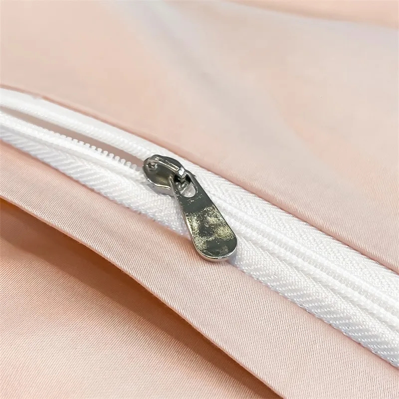 Premium Quality Duvet Cover Set 1000TC Egyptian Cotton Solid Plain Double Twin 4pcs Bedding set 1Flat/Fitted Sheet 2Pillow shams