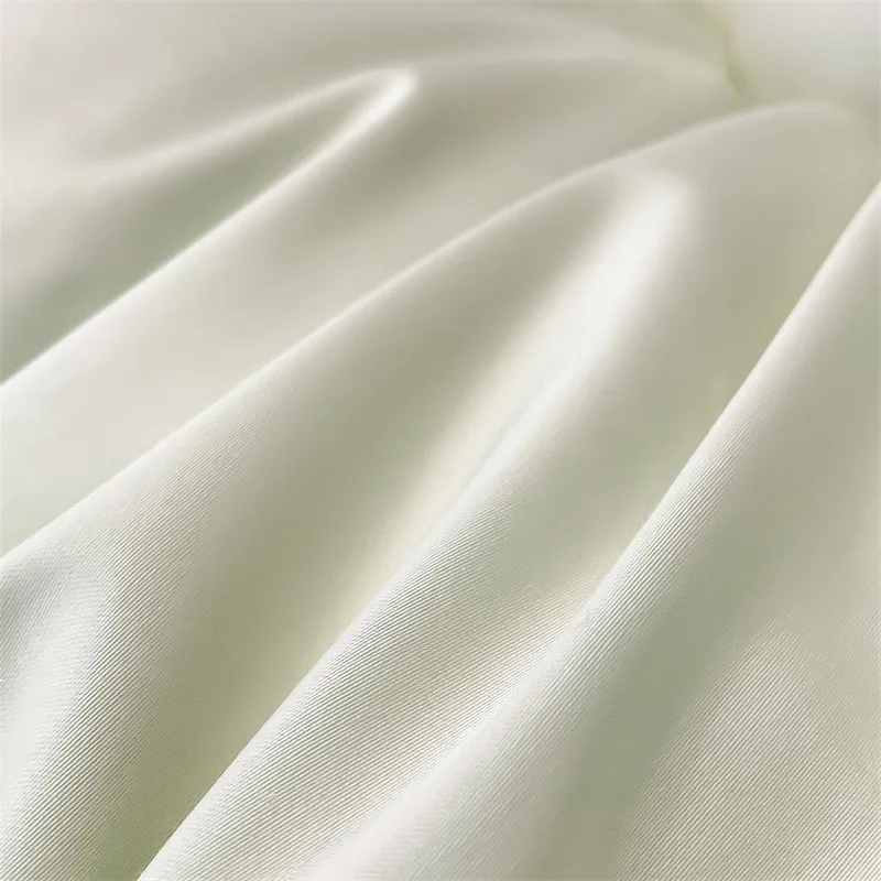 Premium Quality Duvet Cover Set 1000TC Egyptian Cotton Solid Plain Double Twin 4pcs Bedding set 1Flat/Fitted Sheet 2Pillow shams