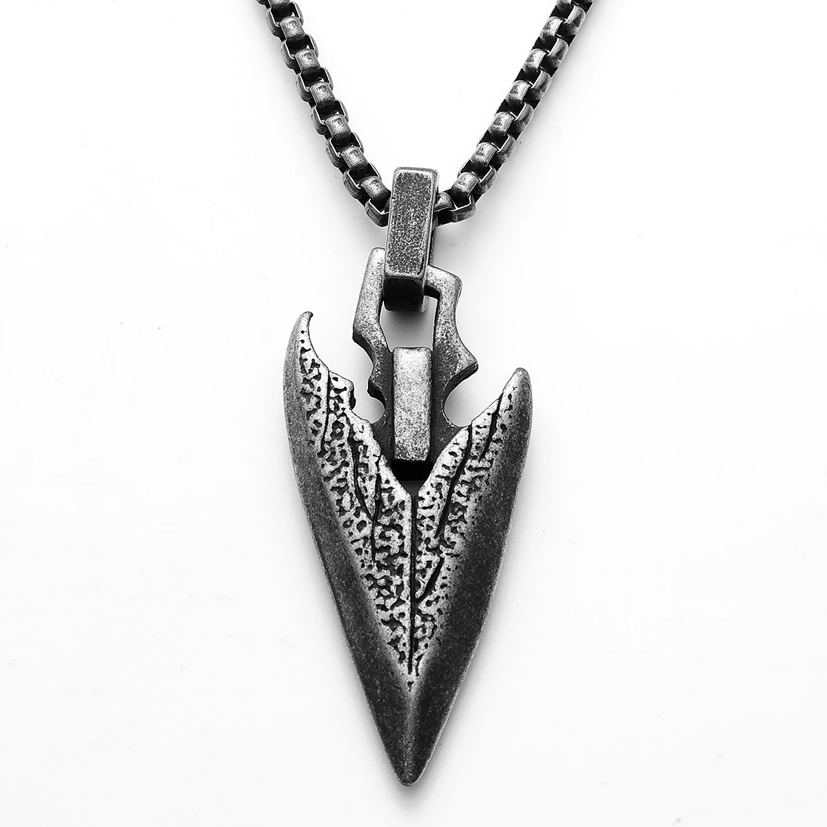 Retro Viking Arrow Texture Men Necklaces Stainless Steel Pendant Chain Women Punk Fashion Jewelry New Accessories Gift Wholesale