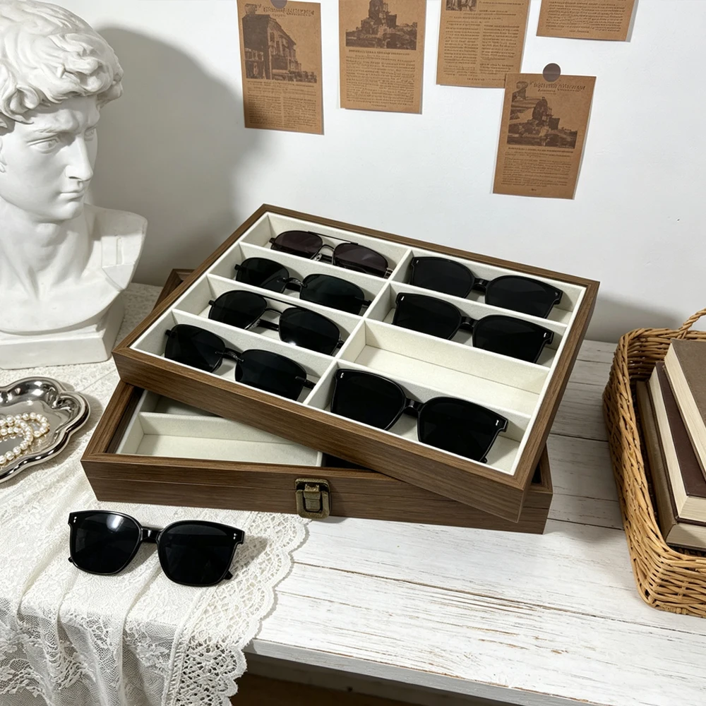Sunshield Storage Box, an Eight-Slot Storage Box for Sunglasses, Can Be Used for Storing, Displaying, and Organizing Jewelry and Accessories