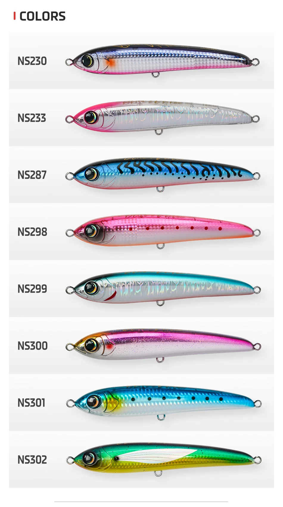 Noeby Blue Vortex Floating Stickbait Fishing Lure 160mm 46g Artificial Hard Bait for GT Tuna Kingfish Saltwater Fishing Lure