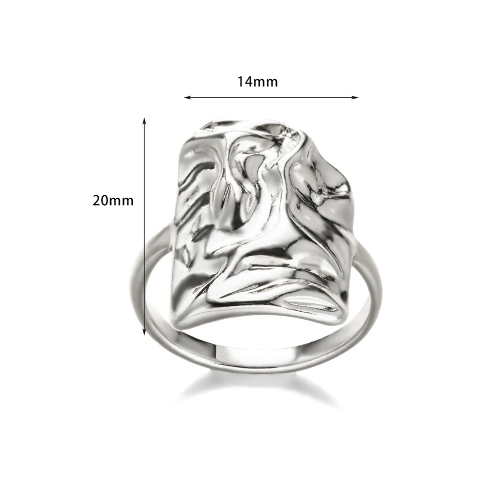 Stainless Steel Knot Rings For Women Girls Gold Color Star Finger Ring Vintage Simply Jewelry Gift Anillos Bague Femme