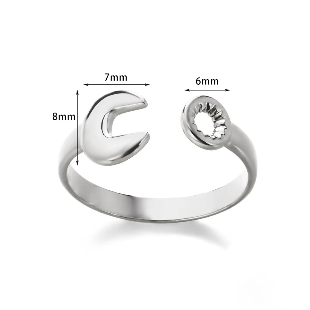 Stainless Steel Knot Rings For Women Girls Gold Color Star Finger Ring Vintage Simply Jewelry Gift Anillos Bague Femme