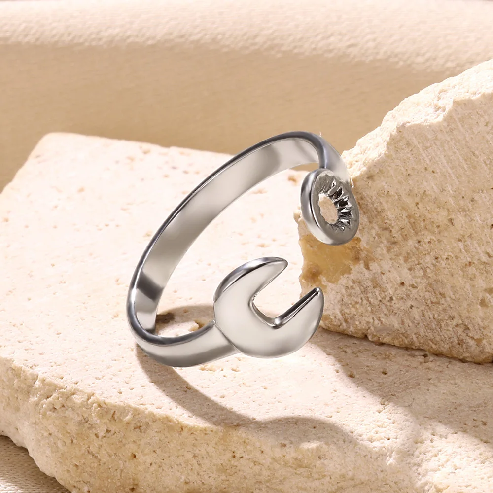Stainless Steel Knot Rings For Women Girls Gold Color Star Finger Ring Vintage Simply Jewelry Gift Anillos Bague Femme