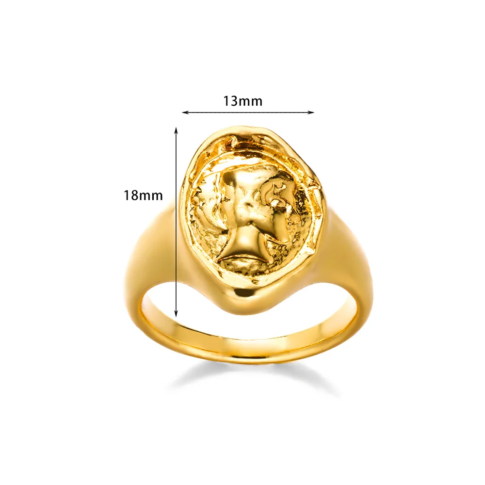 Stainless Steel Knot Rings For Women Girls Gold Color Star Finger Ring Vintage Simply Jewelry Gift Anillos Bague Femme