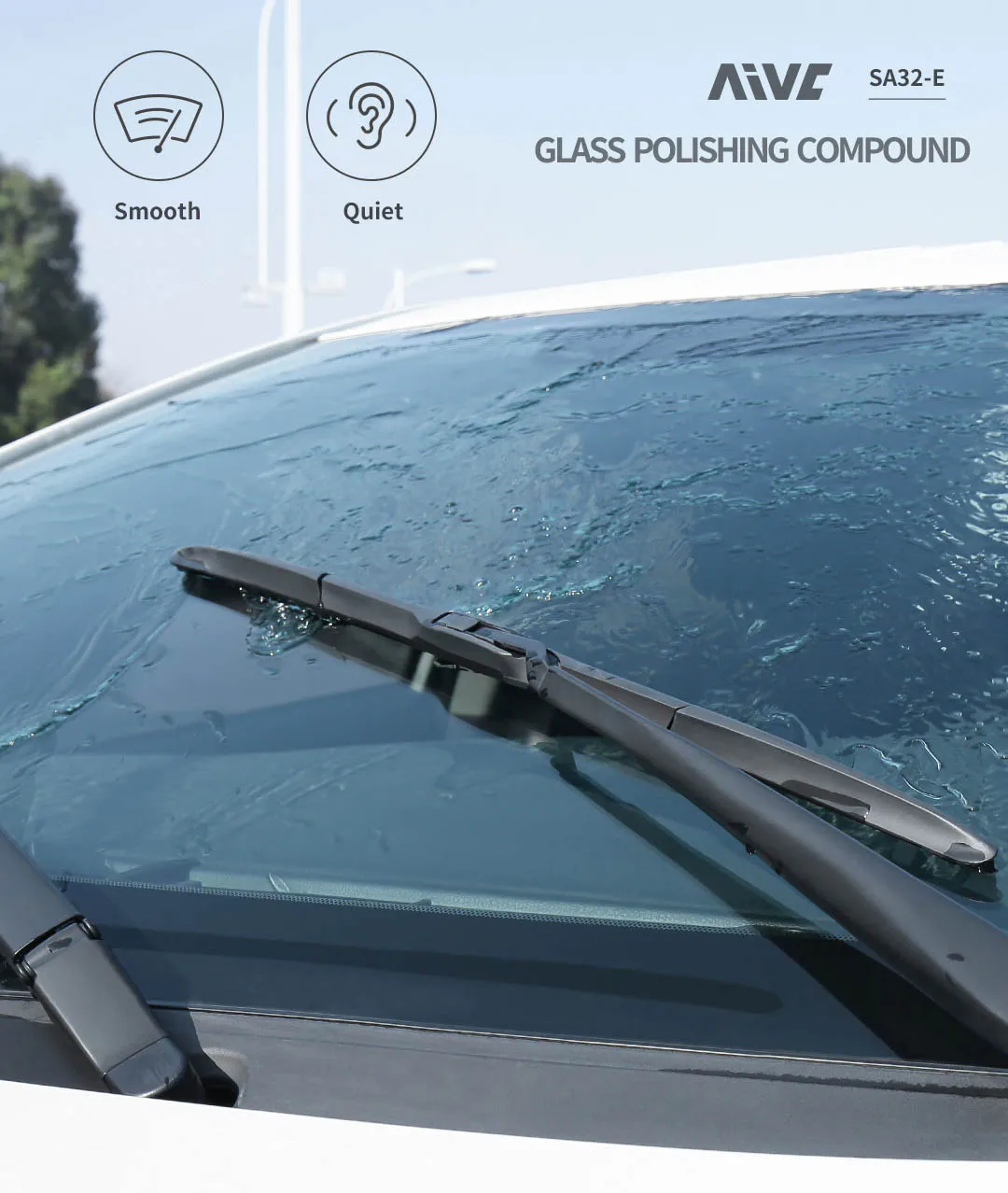 Glass Polishing Compound Car Windshield Oil Film Remover Deep Cleaner Paste Film Removal Cream Clear Window Auto Detailing